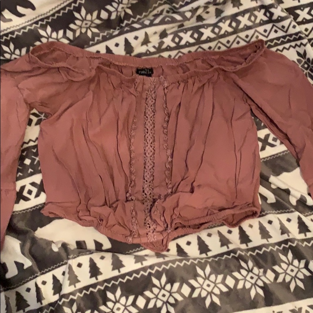 Rue 21 off shoulder crop top